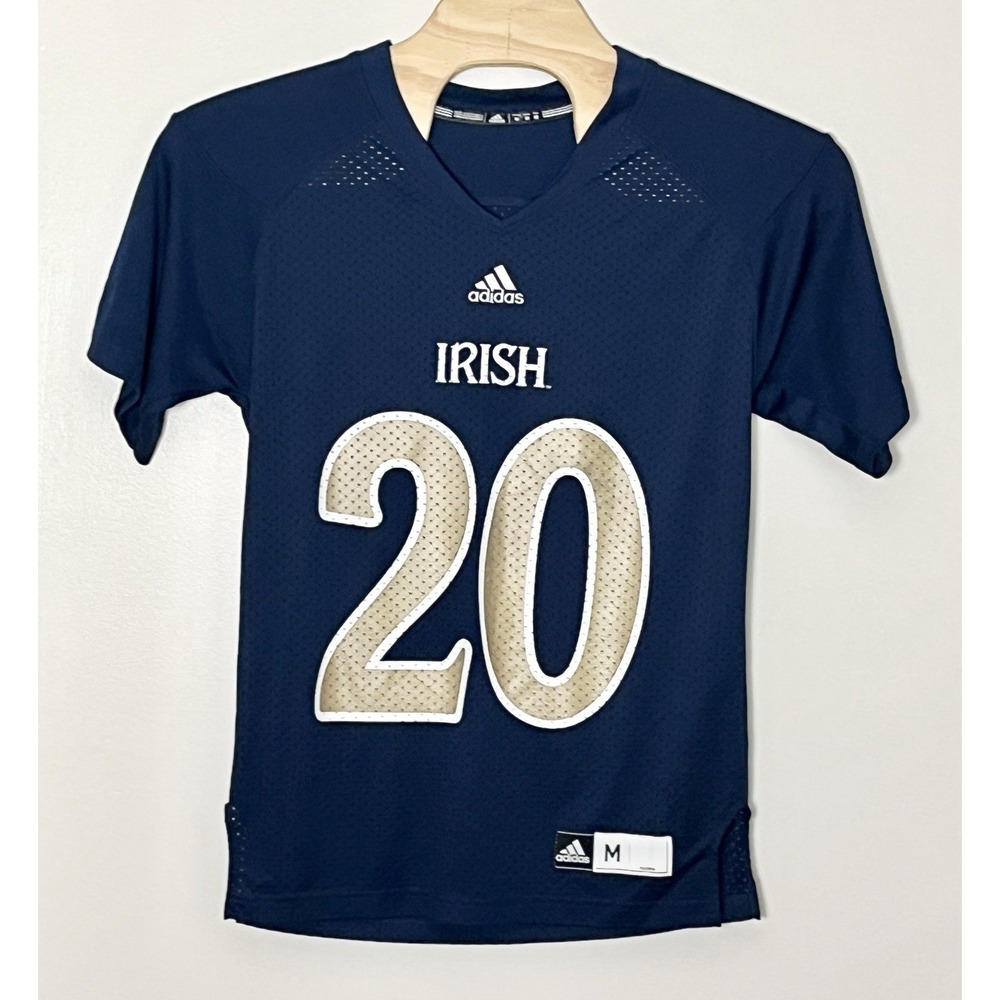 Adidas Notre Dame Football Jersey Men's Medium Blue #20 NCAA Fighting Irish